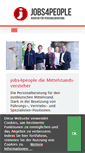 Mobile Screenshot of jobs4people.de